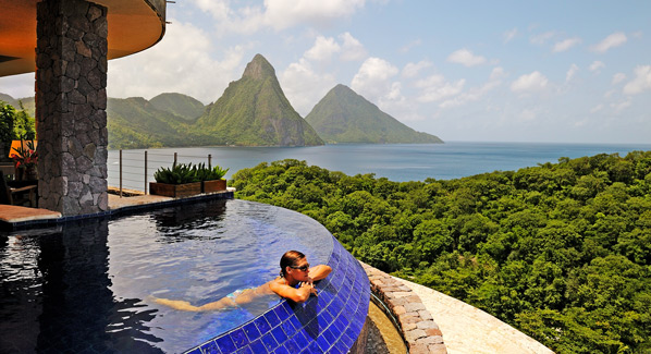 St lucia hotels, jade mountain