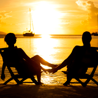 Romantic Sunset in the Caribbean