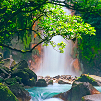Costa Rica Celeste Waterfalls