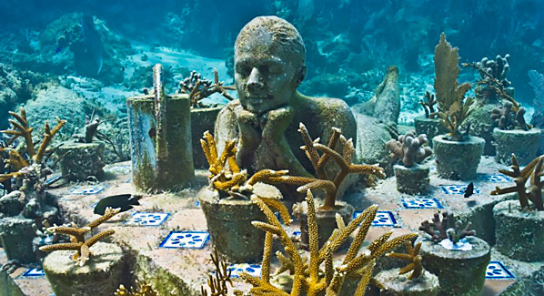 Mexico Underwater Sculpture Gardener