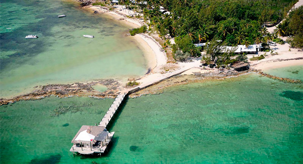 Bahamas Andros Hope Bay Lodge Dock