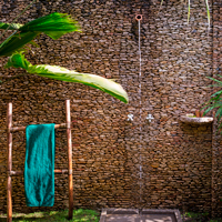 Belize Biancaneaux Lodge Outdoor Shower