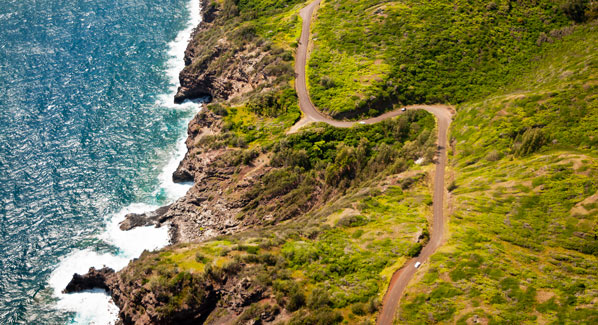 Aerial Maui Highway