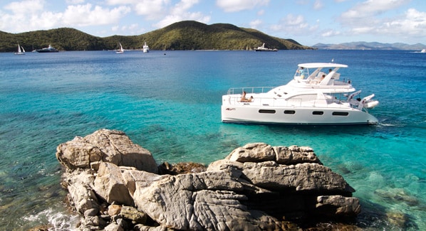 A power catamaran BVI