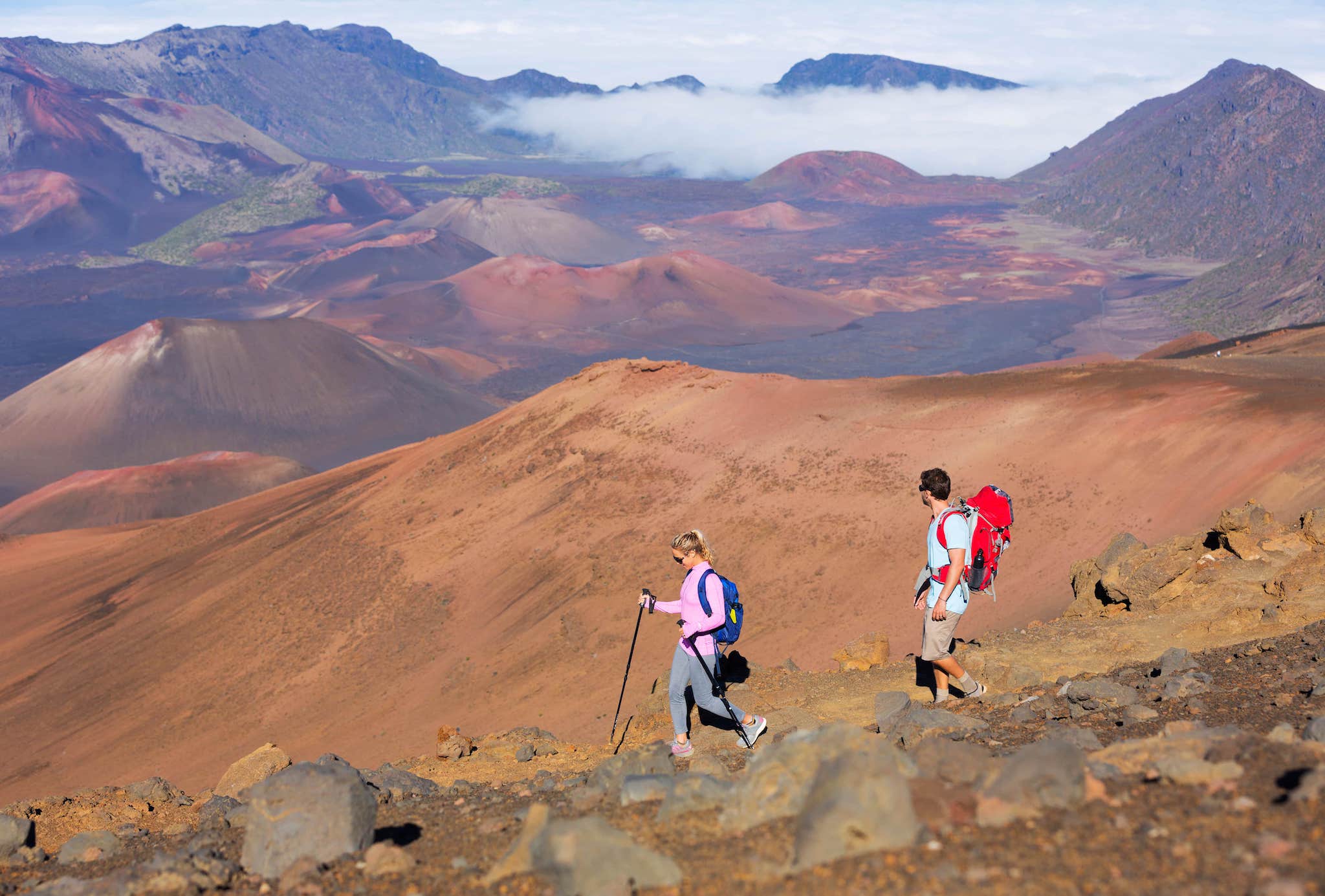 Hiking Haleakala Maui, Hawaii