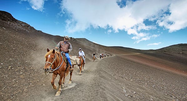 Haleakala Maui horseback riding, hawaii