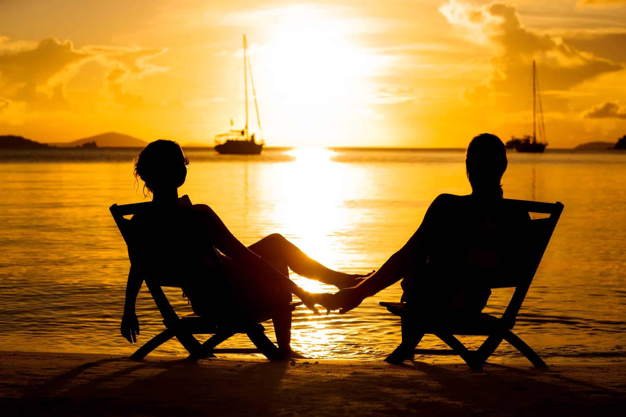 Romantic Sunset in the Caribbean
