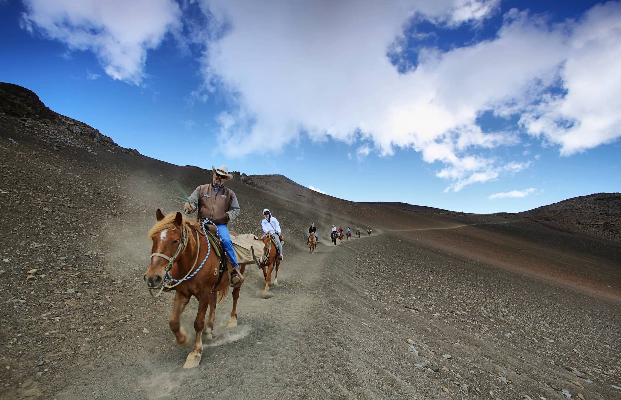 Hawaii, Maui, Haleakala Horseback Riding