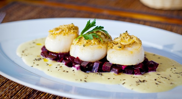 Caicos Cafe Provo Scallops