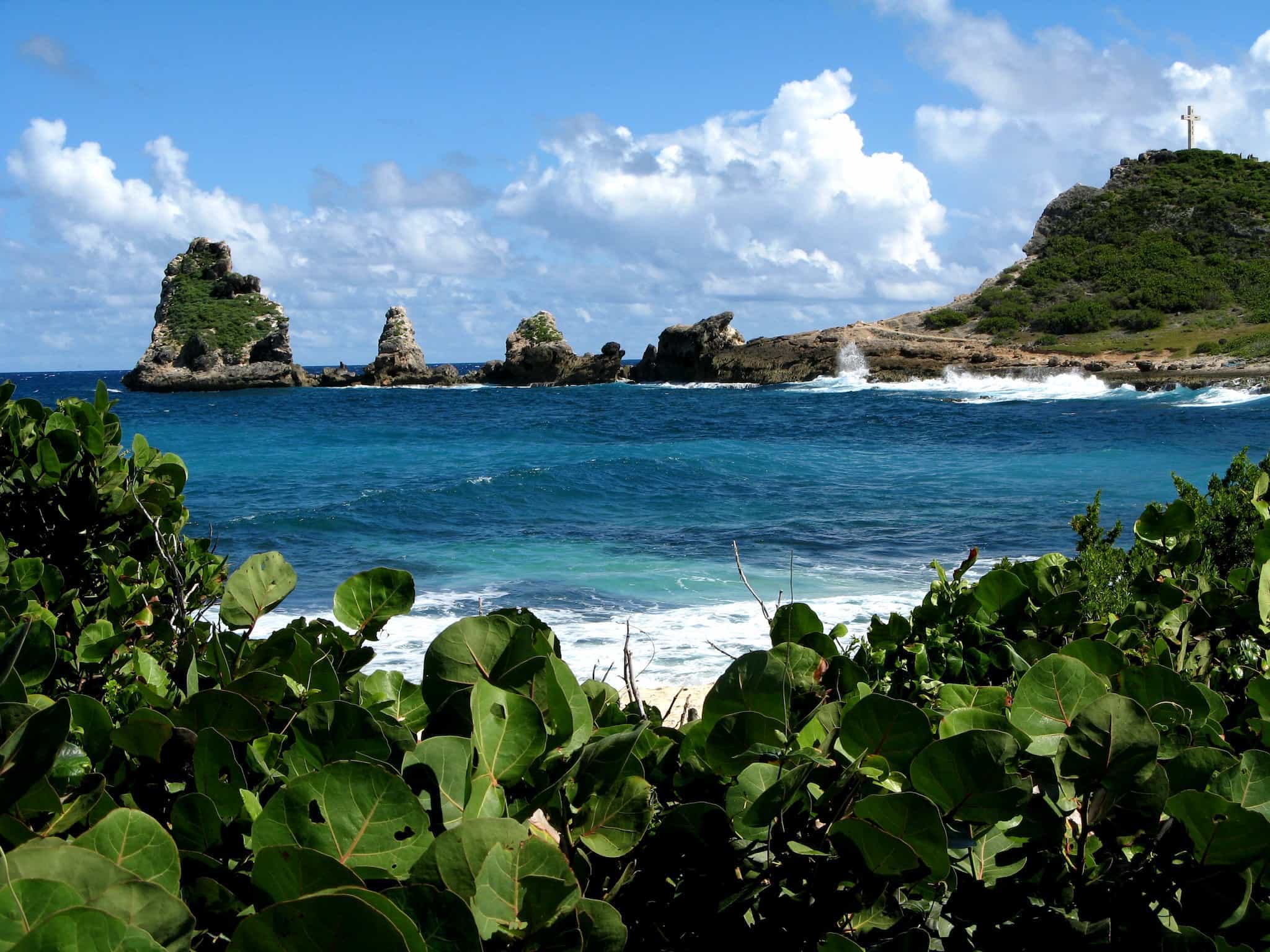 Pointe des Chateaux in Guadeloupe