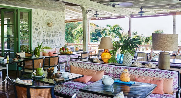 Mustique Cotton House Verandah Restaurant