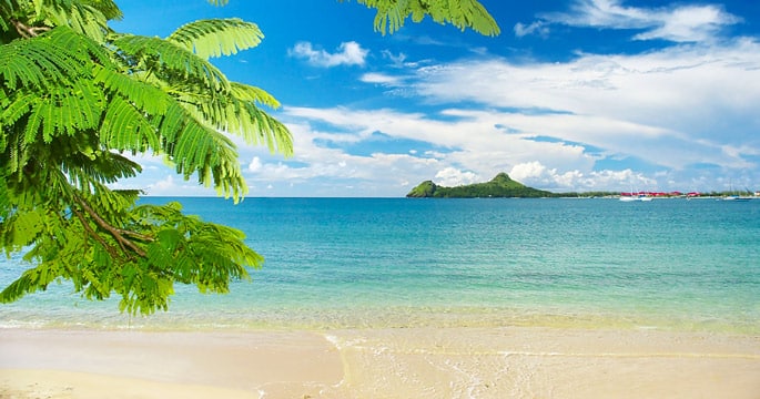 St Lucia Reduit Beach