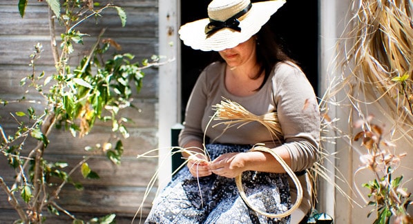 Weaving Baskets St Barts