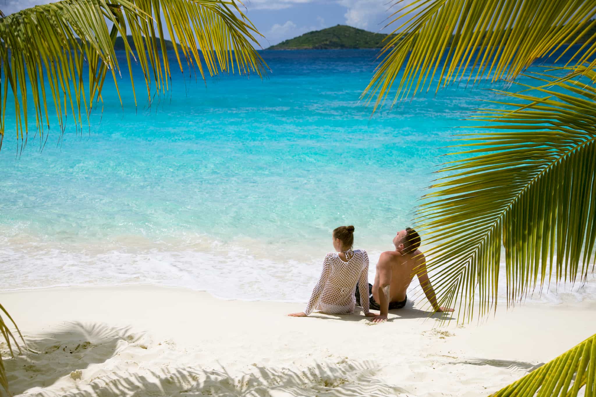 Valentine's Day In The Caribbean On Beach