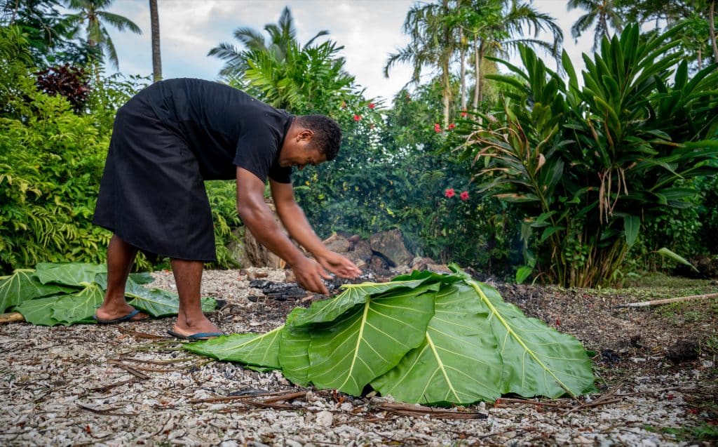Fiji earth oven pit